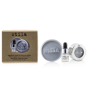 Stila Magnificent Metals Foil Finish Sombra de Ojos Con Mini Stay All Day Primer de Ojos Líquido - Titanium