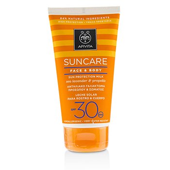 Suncare Leche Protectora Solar de Rostro & Cuerpo SPF 30 Con Lavanda Marina & Própoleos (Fecha Vto.: 12/2019)