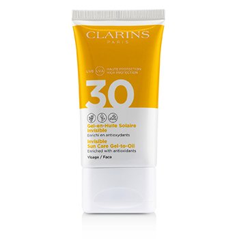 Clarins Gel-Para-Rostro Cuidado Solar Invisible Para Rostro SPF 30