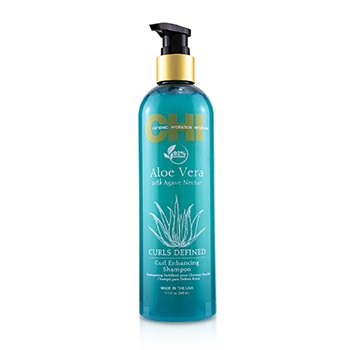 Rizos de Aloe Vera con Néctar de Agave Champú Impulsadora Definidora de Rizos