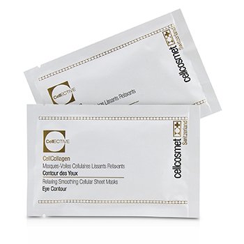 Cellcosmet and Cellmen Cellcosmet CellEctive CellCollagen Eye Contour Relaxing Smoothing Celular Sheet Mascarillas