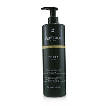 Rene Furterer Okara Blond Blonde Radiance Ritual Champú Iluminante - Cabello Rubio Natural, Tinturado o Iluminado (Producto Salón)