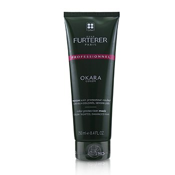 Rene Furterer Okara Color Mascarilla Protectora de Color - Cabello Tratado con Color, Dañado (Producto Salón)