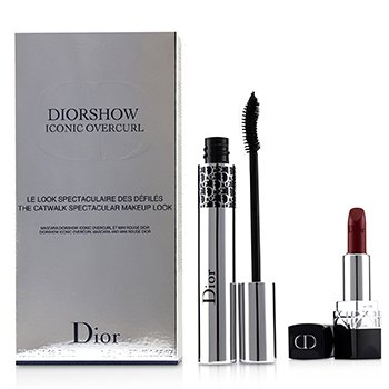 Set Diorshow Iconic Overcurl The Catwalk Spectacular Maquillaje Look (1x Máscara, 1x Mini Pintalabios)