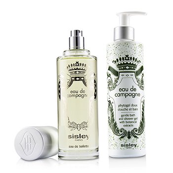 Eau De Campagne Coffret: Eau De Toilette Spray 100ml/3.3oz + Gel de Baño & Ducha Suave 250ml/8.4oz