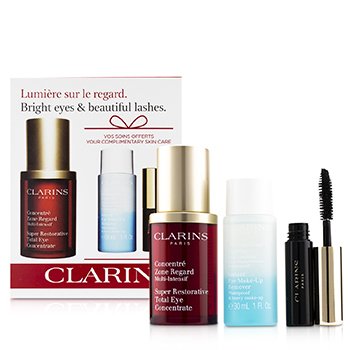 Restoring Eye Wonders Set: Super Restorative Eye 15ml + Instant Make-Up Remover 30ml + Mascara Super Volume 3.5ml