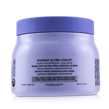 Kerastase Blond Absolu Masque Ultra-Violet Mascarilla Púrpura Perfeccionante de Rubios Anti-Oxidación (Cabello Iluminado Rubio Fresco)
