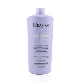 Kerastase Blond Absolu Bain Ultra-Violet Champú Púrpura Anti-Oxidación (Cabello Iluminado, Rubio Fresco o Gris)