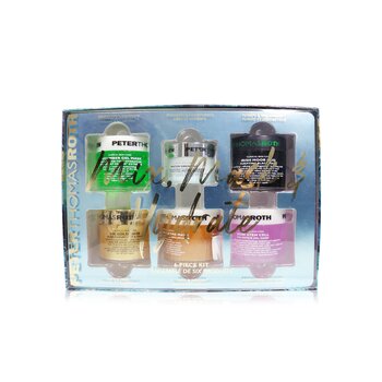 Kit Mix, Mask & Hydrate 6 Piece: Mascarilla de Pepino 50ml, Mascarilla de Enzimas de Calabaza 50ml, Irish Moor Mascarilla de Lodo 50ml, Mascarilla de Oro 24 50ml, Mascarilla de Células Madre de Rosa 50ml, Water Drench Hidratante 20ml