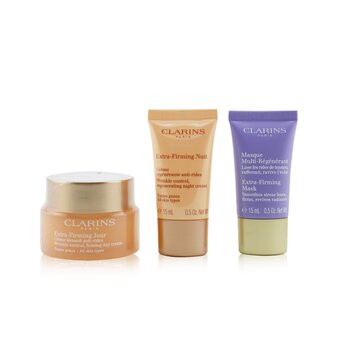 Colección Extra-Reafirmante: Crema de Día 50ml / 1.7oz + Crema de Noche 15ml / 0.5oz + Mascarilla 15ml / 0.5oz + Bolsa