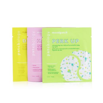 Set Moodpatch - Current Mood Trío de Gel de Ojos Infundidos de Té: (Perk Up, Happy Place, Down Time)
