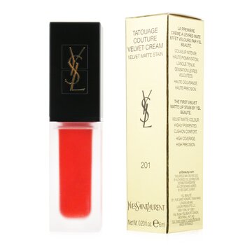 Tatouage Couture Velvet Mancha Crema Mate Aterciopalada - # 201 Rouge Tatouage