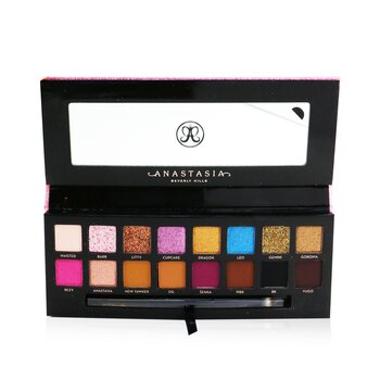 Amrezy Paleta de Sombra de Ojos (16x Sombras de Ojos + 1x Brocha de Sombra Dúo)