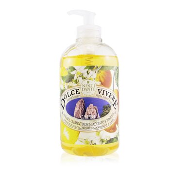 Nesti Dante Dolce Vivere Jabón Líquido Vegano - Capri - Azahar, Mandarina Helada y Albahaca
