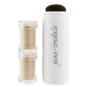 Jane Iredale Powder Me Brocha Rellenable (1x Brocha, 2x Repuestos) - Nude