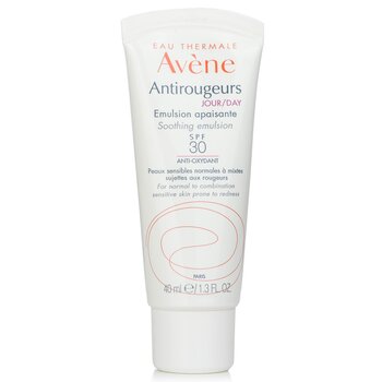 Avene Antirougeurs DAY Emulsión Calmante SPF 30 - Para Piel Normal a Mixta Sensible Propensa a Enrojecimiento