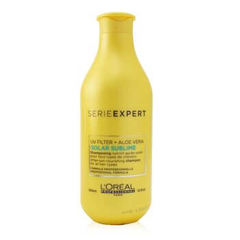 Professionnel Serie Expert - Filtro Solar Sublime UV + Aloe Vera Champú Nutritivo Para Después del Sol (Para Todo Tipo de Cabello)