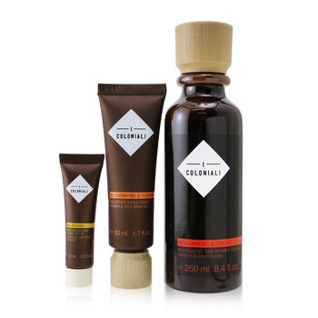 The Potion Of Energy Set: 1x Vigorizante y tonificante - Crema de ducha tailandesa revitalizante - 250ml / 8.4oz + 1x Regeneradora y aterciopelada - Crema de manos aterciopelada - 50ml / 1.7oz + 1x Age Recover - Crema de día reconstituyente SPF 15 - 10ml