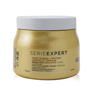 Professionnel Serie Expert - Absolut Repair Gold Mascarilla Dorada Resurgidora de Quinoa + Proteína (Toque Ligero)