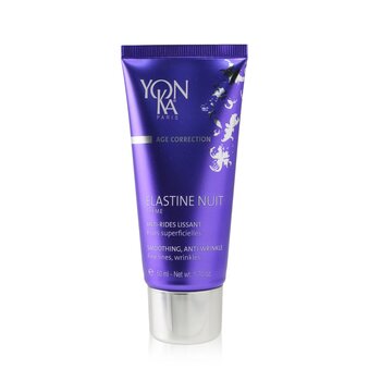 Yonka Age Correction Elastine Nuit Crema Con Péptidos de Elastina - Suavizante, Anti-Arrugas