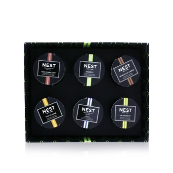 Petite Votive Candle Coffret: Bamboo, Grapefruit, Moroccan Amber, Linen, Rose Noir & Oud, Velvet Pear