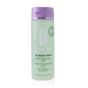 Clinique All About Clean Jabón Facial Líquido Suave - Piel Seca Mixta