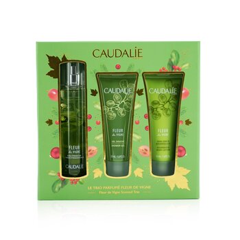 Fleur De Vigne Christmas Coffret: Fresh Fragrance Spray 50ml + Gel de Ducha 50ml + Loción Corporal 50ml (Light Green Line)