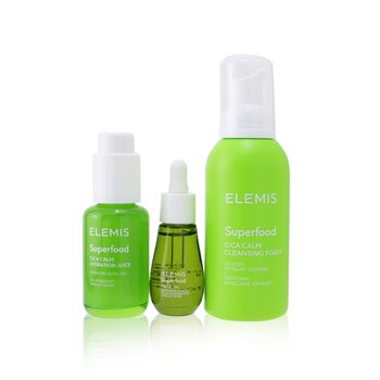 Set Superfood Superstars: CICA Calm Espuma Limpiadora 180ml + CICA Calm Jugo de Hidratación 50ml + Aceite Facial 15m