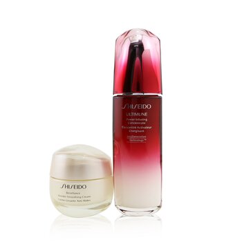 Shiseido Set Defend & Regenerate Power Wrinkle Smoothing: Ultimune Concentrado N Infundidor de Poder 100ml + Benefiance Crema Suavizante de Arrugas 50ml