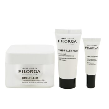 Filorga Set Time-Filler Mission 100% Anti-Arrugas: Time-Filler 50ml + Time-Filler Ojos 4ml + Time-Filler Noche 15ml