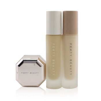 Fenty Beauty by Rihanna Kit Pro FiltR Complejo Mate Suave: Base 32ml + Primer 32ml + Polvo Establecedor de Retoque Instantáneo 7.8g - #120