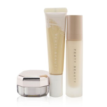 Fenty Beauty by Rihanna Kit Pro FiltR Complejo Hidratante: Base 32ml + Primer 32ml + Polvo Establecedor de Retoque Instantáneo 7.8g - #120