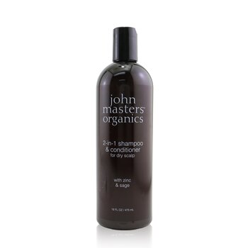 John Masters Organics Champú & Acondicionador 2 En 1 Para Cuero Cabelludo con Zinc & Sabia