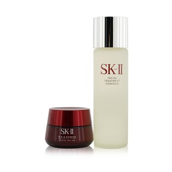 SK II Set Ageless Beauty Essentials: R.N.A. Power Crema Hidratante 80ml + Esencia Tratamiento Facial 230ml