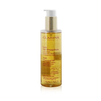 Clarins Aceite Limpiador Total con Extractos de Genciana Alpina Dorada (Todo Maquillaje A Prueba de Agua)