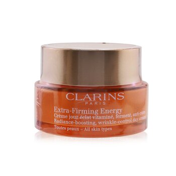 Clarins Extra-Firming Energy Crema de Día Control de Arrugas, Impulsadora de Resplandor