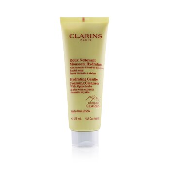 Clarins Limpiador Espumoso Hidratante Suave con Extractos de Hierbas Alpinas & Aloe Vera - Piel Normal a Seca