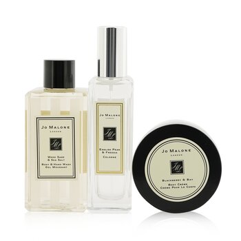 Fragrance Layering Collection: English Pear & Freesia Cologne Spray 30ml + Blackberry & Bay Crema Corporal 50ml + Wood Sage & Sea Salt Jabón Corporal 100ml