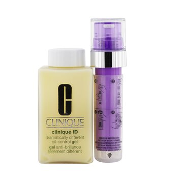 Clinique iD Drantly Different Gel Control de Grasa + Active Cartridge Concentrado Para Líneas & Arrugas (Morado)