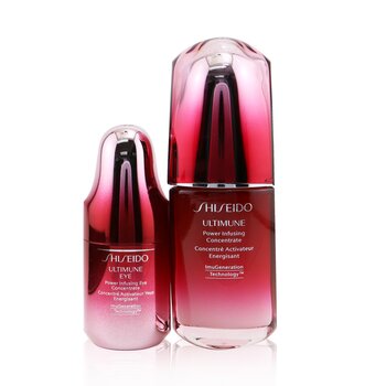 Shiseido Set Ultimune Power Infusing Para Rostro & Ojos: Concentrado Facial 50ml + Concentrado de Ojos 15ml