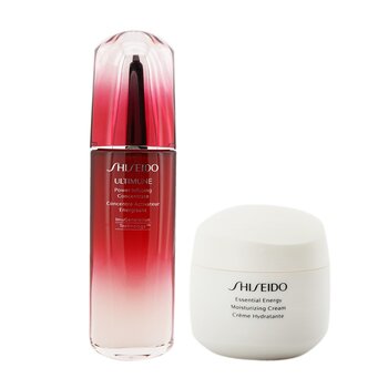 Shiseido Set Defend & Regenerate Power Moisturizing: Ultimune Concentrado N Infundidor de Poder 100ml + Essential Energy Crema Hidratante 50 ml (Caja Ligeramente Dañada)