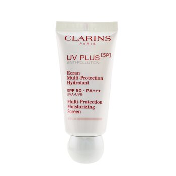 Clarins UV Plus [5P] Protector Solar Hidratante Multi-Protección Anti-Polución SPF 50 - Rose