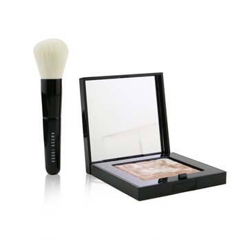 Bobbi Brown Set Polvo Iluminante (1x Polvo Iluminante + 1x Mini Brocha Facial) - #Pink Glow