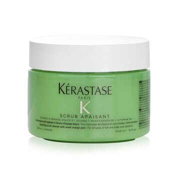 Kerastase Fusio-Scrub Scrub Apaisant Limpiador Exfoliante Calmante con Cáscara de Naranja Dulce (Para Todo Tipo de Cabello y Cuero Cabelludo, Incluso Sensible)