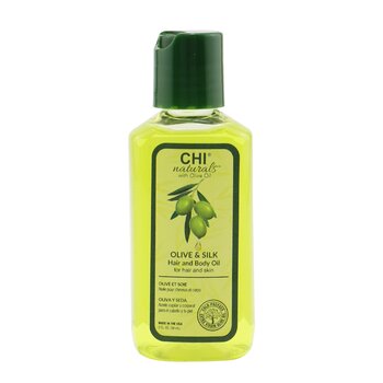 Olive Organics Aceite de oliva y de seda para el cabello y el cuerpo (para el cabello y la piel)