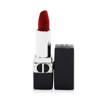 Lápiz labial recargable Rouge Dior Couture Color - # 999 (terciopelo) (caja ligeramente dañada)