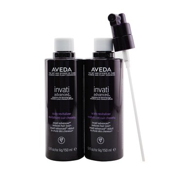 Revitalizador de cuero cabelludo avanzado Invati - Soluciones para cabello fino (2 recargas + bomba)