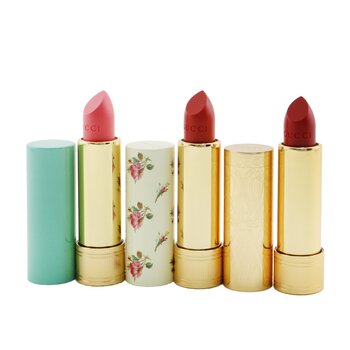 Colección de lápiz labial de viaje (2x color de labios + 1x bálsamo labial)
