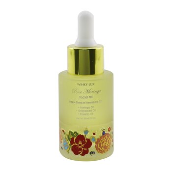 Aceite facial de rosa moringa (aceite de moringa, aceite de semilla de uva, aceite de rosa mosqueta)