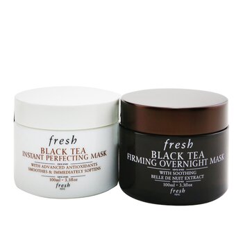 Black Tea Age-Delay For Night & Day Set: Mascarilla Perfeccionadora Instantánea de Té Negro 100ml + Mascarilla de Noche Reafirmante de Té Negro 100ml